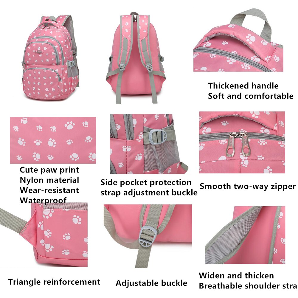 Sac à dos pour enfants, pour filles, pour l'école primaire, avec dessin animé, pour les voyages