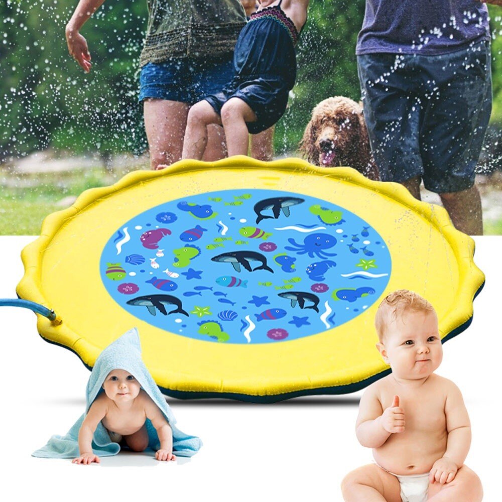 Cospargere E spruzzata Zerbino Acqua Gioco Giocattolo per I Bambini più Piccoli A Spruzzo tutto'aperto pad Acqua Gonfiabile per Bambini Piscina per Bambini proprietà pad divertimento Spiaggia