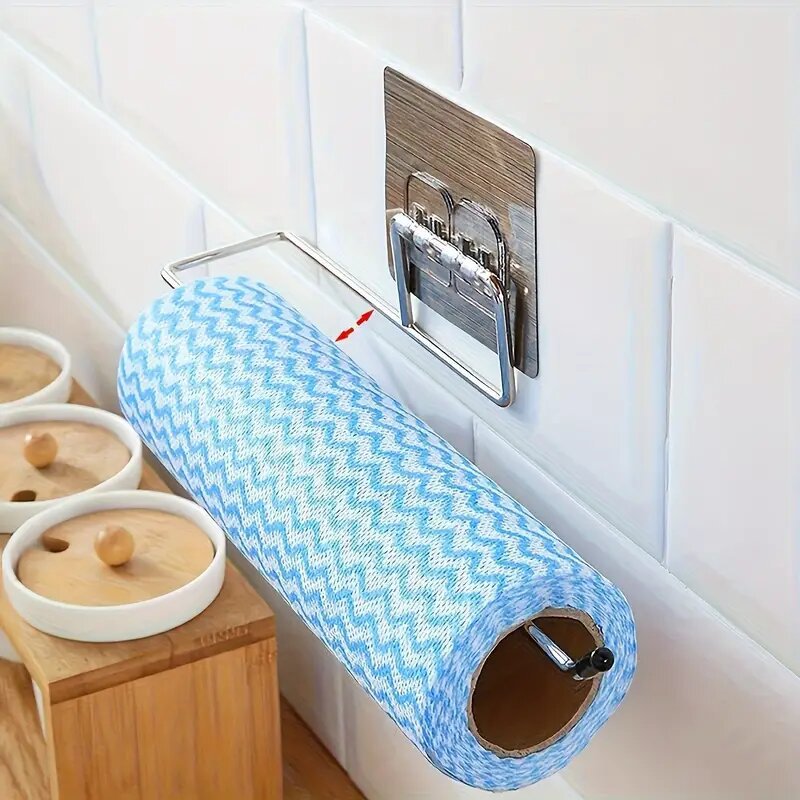 Porte-serviettes en papier, 1 pièce, support pour serviettes, robinet de cuisine, Gadgets de salle de bains, porte-serviettes, fixation métallique, amélioration de l'habitat
