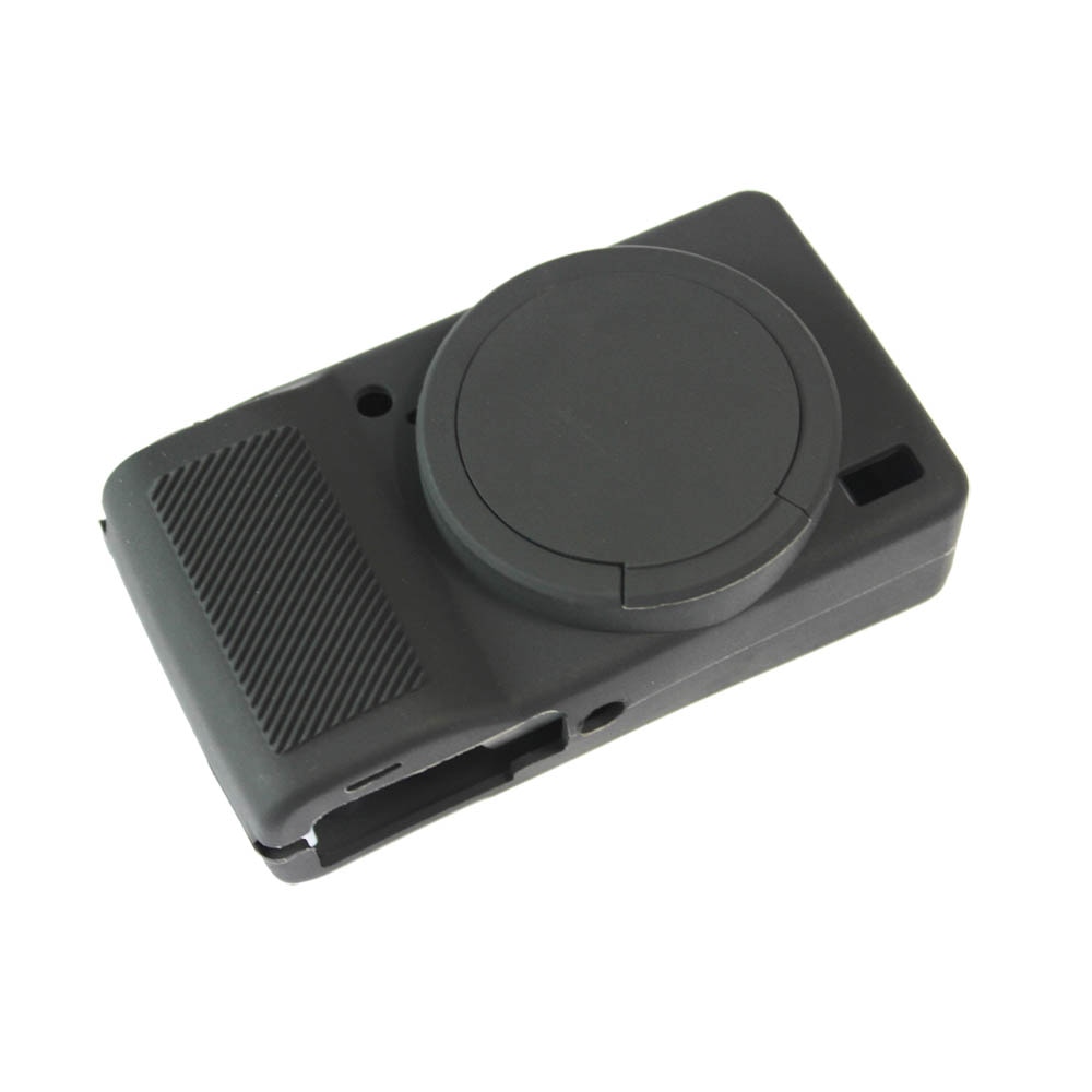 Funda de silicona suave para cámara cuerpo de goma cuero PU funda de lujo bolsa de piel para Ricoh GRIII GR3 GR III Vidrio Templado película protectora