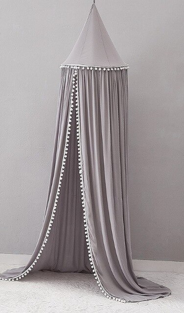 Beste Für Kinder Spielen Zimmer Decor Tipi Kinder Baby Prinzessin Bett Baldachin Bettdecke Moskito Net Vorhang Bettwäsche Kuppel Zelt: grey