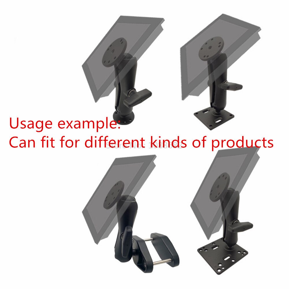 Jadkinsta 1.5 inch Ballhead Combo Mounting Holder Double Socket Arm Round Base for Garmin for TomTom GPS Photo Equipment