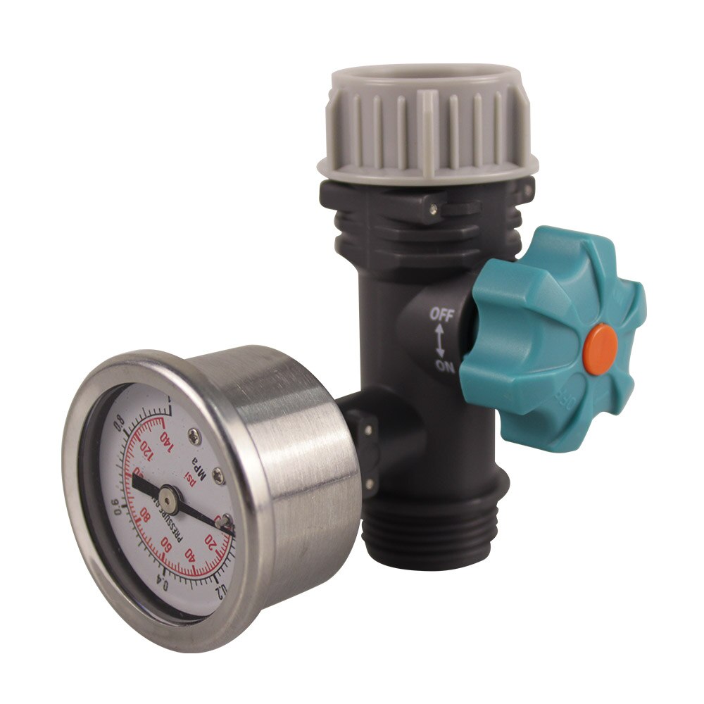 Garden Watering Timer Water Pressure Regulator Irrigation Controller System With Battery Use To DN15 And DN20 Female Thread: White