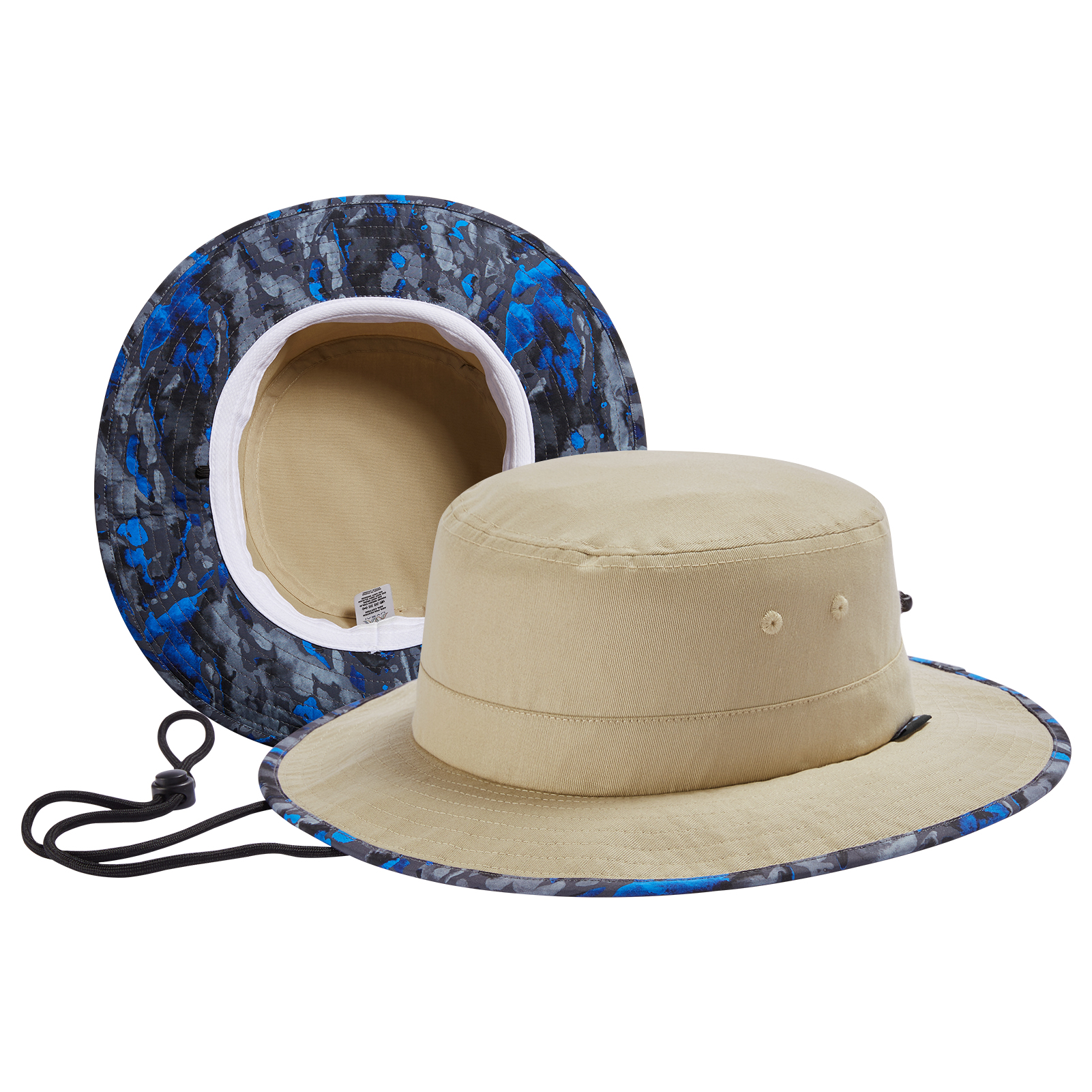 Udissolve-Chapeau de Soleil Pliable à Motifs, Sous Bord E27, pour l'Été, Randonnée, Pêche, Plage, Safari, pour Homme et Femme, 50 +