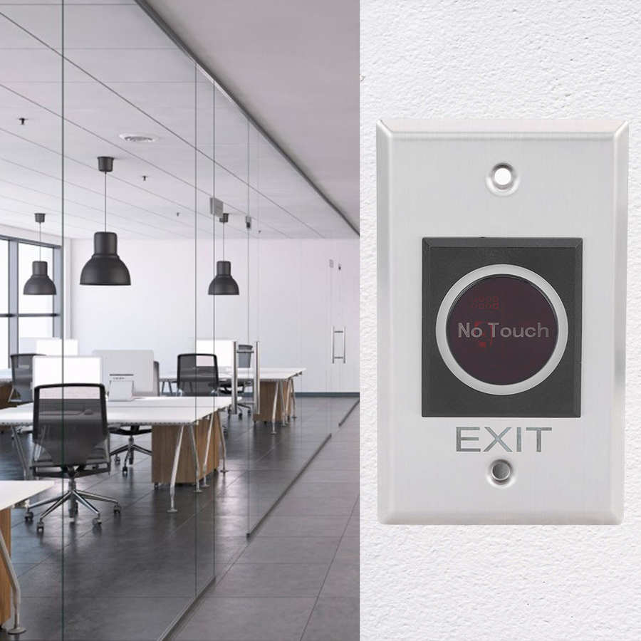 Infrared Sensor Switch Non-Touch LED Backlight Button Access Control System DC12V smart door controller Infrared Sensor Switch