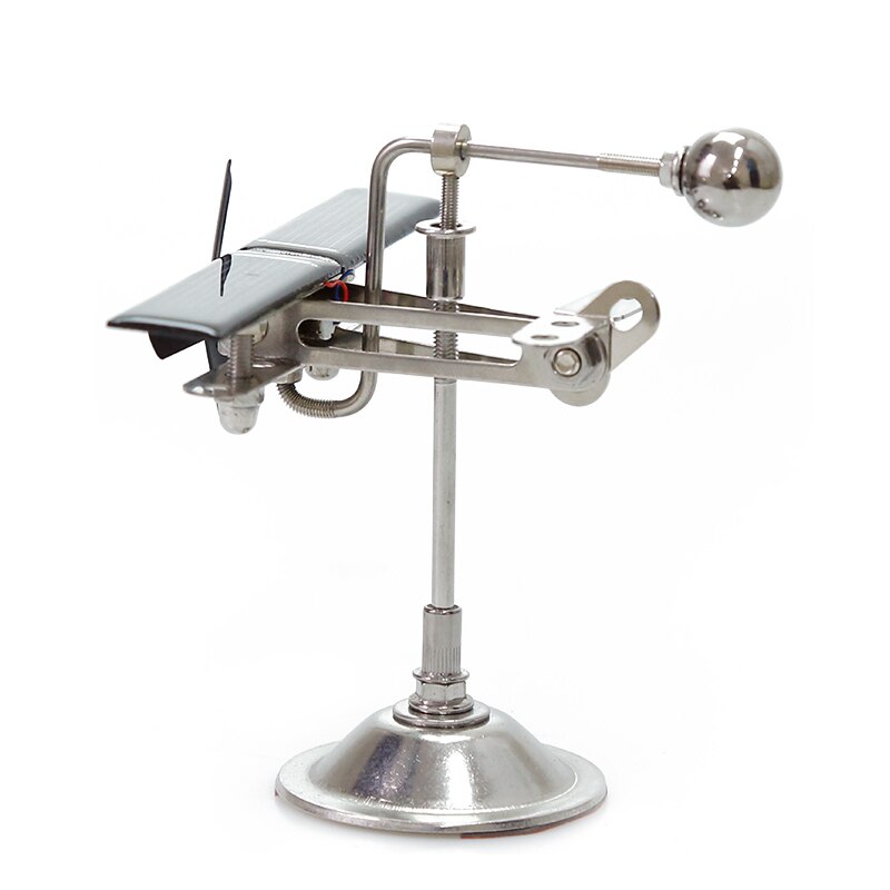 Solar panel airplane/Solar small metal airplane for decoration/scientific demonstration product teaching interest cultivation