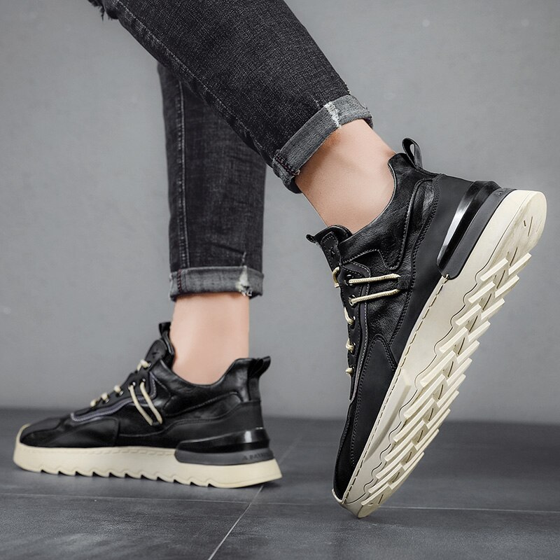 Classic Lace-up Men Sneakers Original Breathable Damping Cotton shoes Thick bottom Outdoor casual shoes High Top Shoes