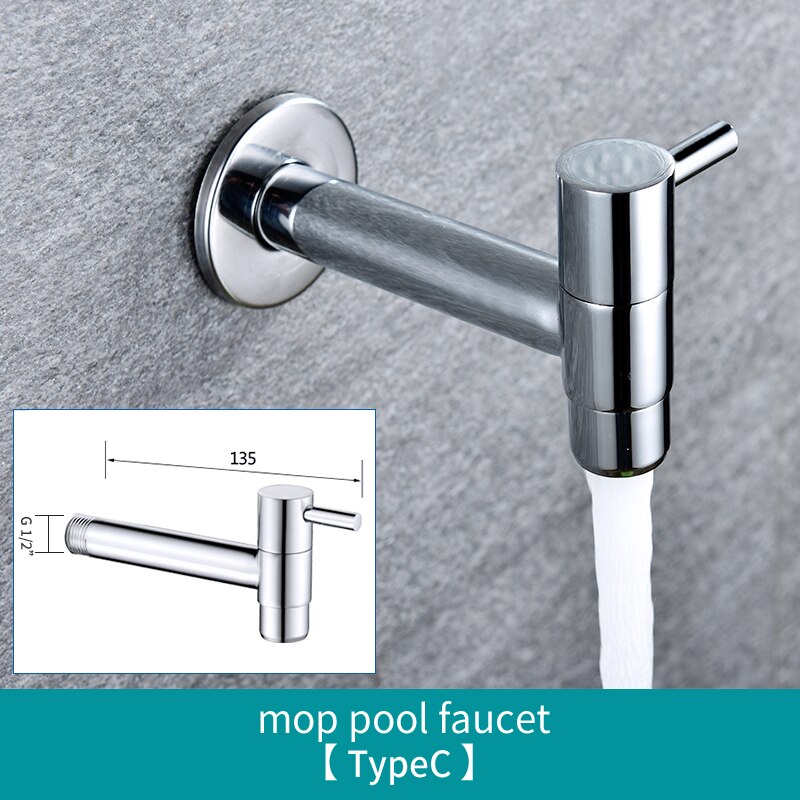 Torneira de parede decorativa para jardim, pequena torneira para máquina de lavar água, torneira bibcock