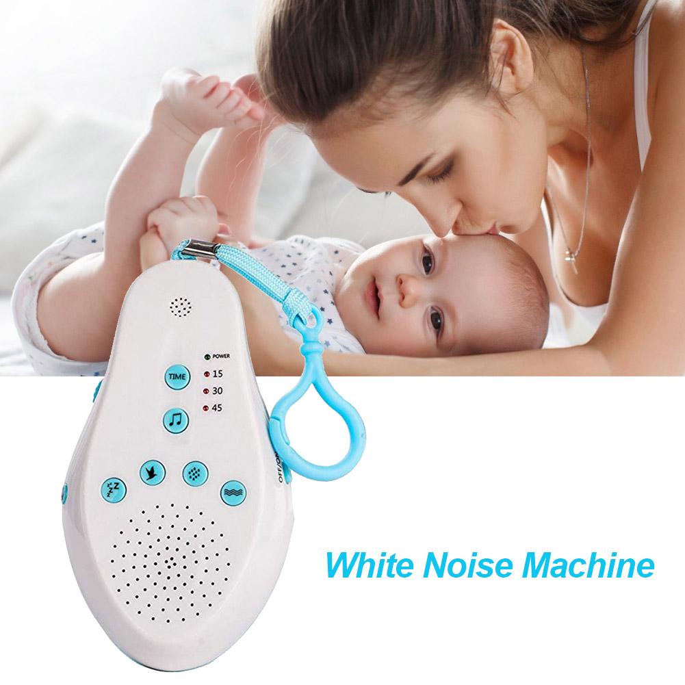 White Noise Machine Portable Sound Control Machine With 13 Soothing Sounds And Recording Function And Adjustable Volume