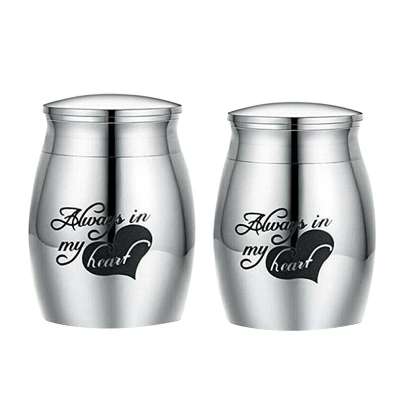 2 Stuks Mini Urnen Voor As Crematie Gedenkteken Kleine Keepsake Ash Container Jar