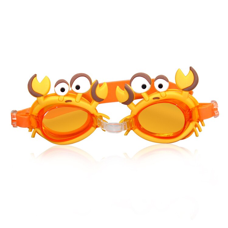 Farverige børn svømning glas store øjne dyremønster svømning briller vandtæt anti-tåge børn briller