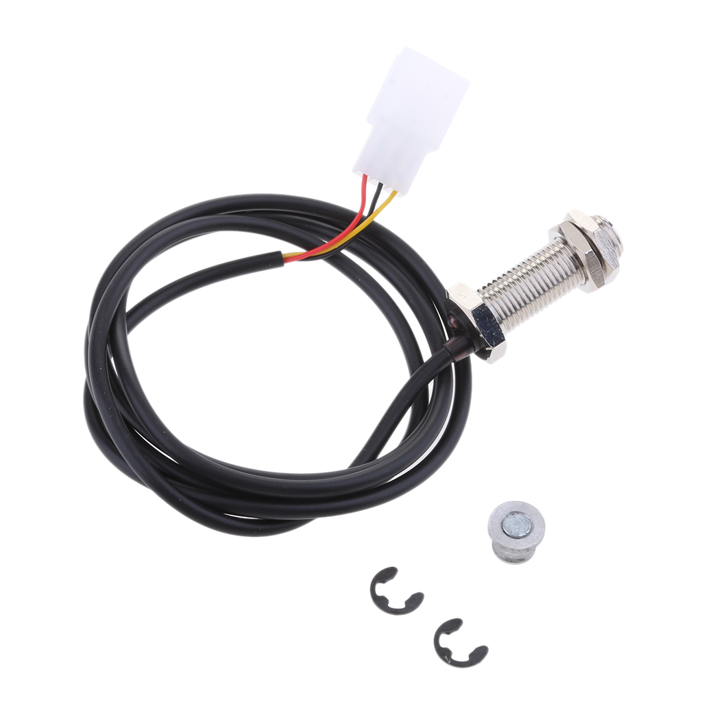 Motorcycle Speedometer Tachometer Digital Sensor Cable with 2 Magnets