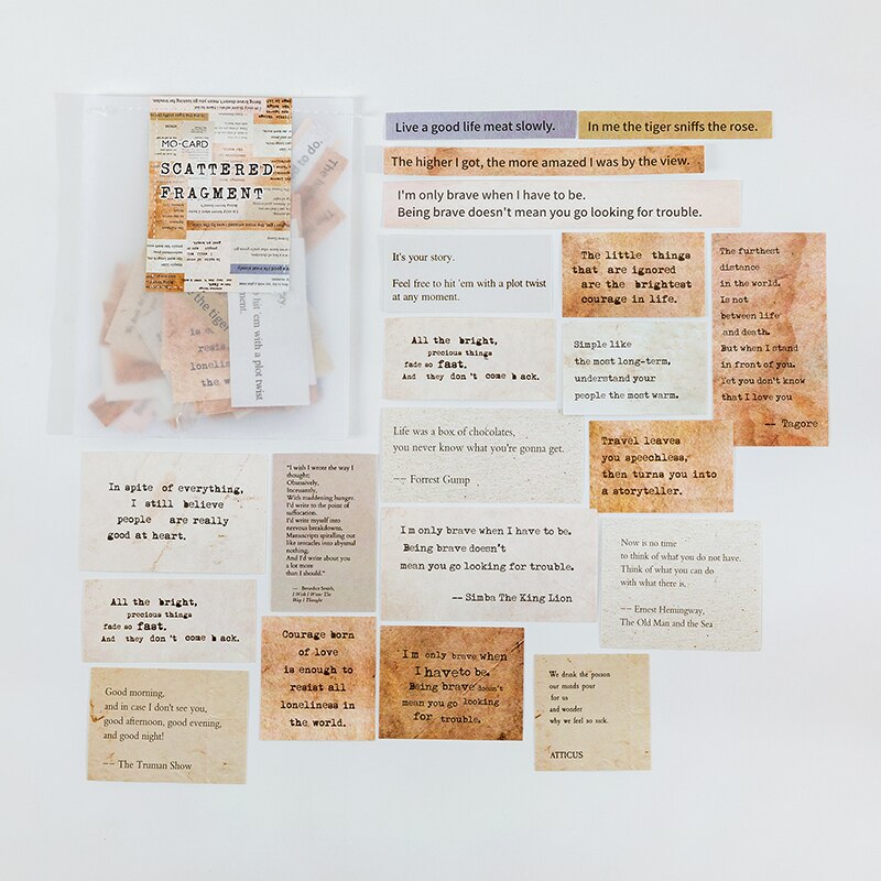 40 pz/pacco Vintage ▾ inglese letteratura lettere adesivi retrò etichetta etichetta adesiva per Scrapbooking spazzatura regalo decorazione di cancelleria: 3