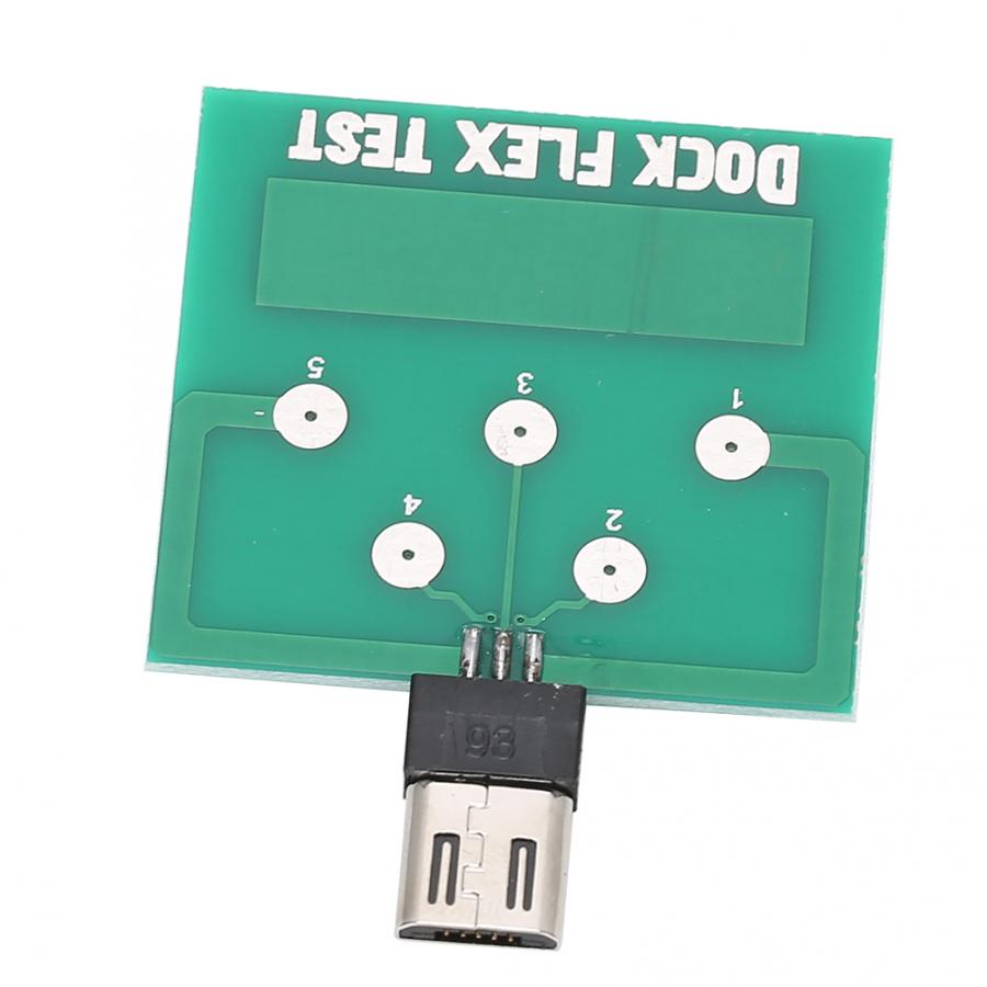 2 stk grøn bærbar mobiltelefon ladestik mikro test board reparationsværktøj til android