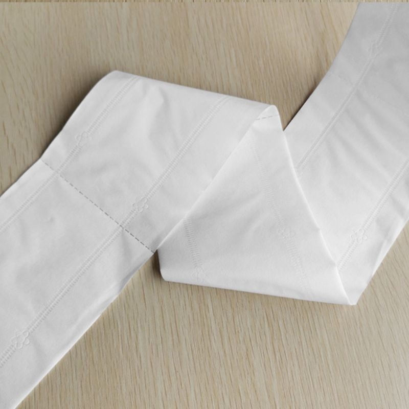 Rollo de papel de baño grande grueso de 4 capas en relieve sin tejido de baño Jumbo fluorescente GXMC