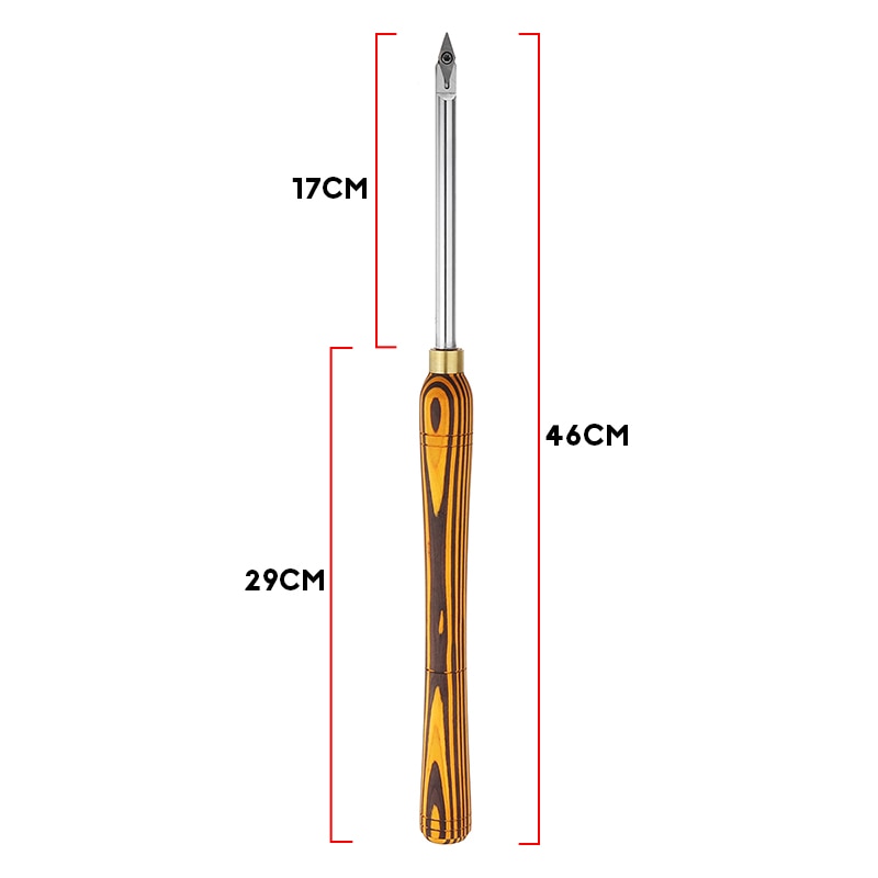 Beste Prijs 460mm Hout Draaien Gereedschap Diamond Ronde Of Vierkante Carbide Getipt Met Insert Straight Set Houtbewerking Tool