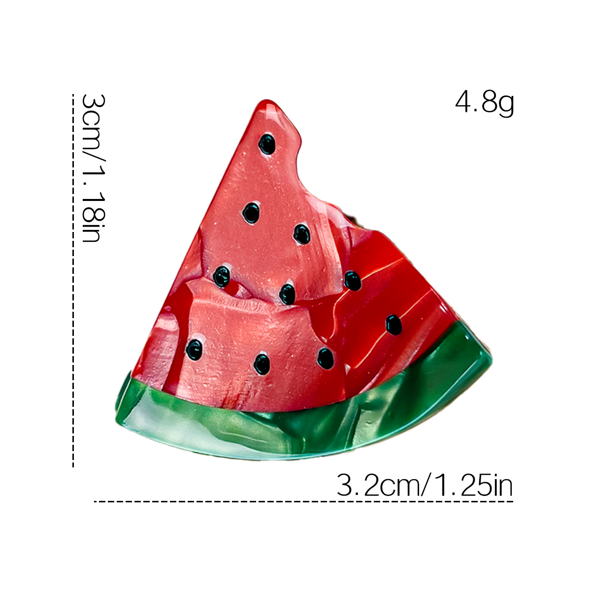 Mini ácido acético de lujo, fruta bonita, flequillo para el cabello roto, accesorios para el cabello