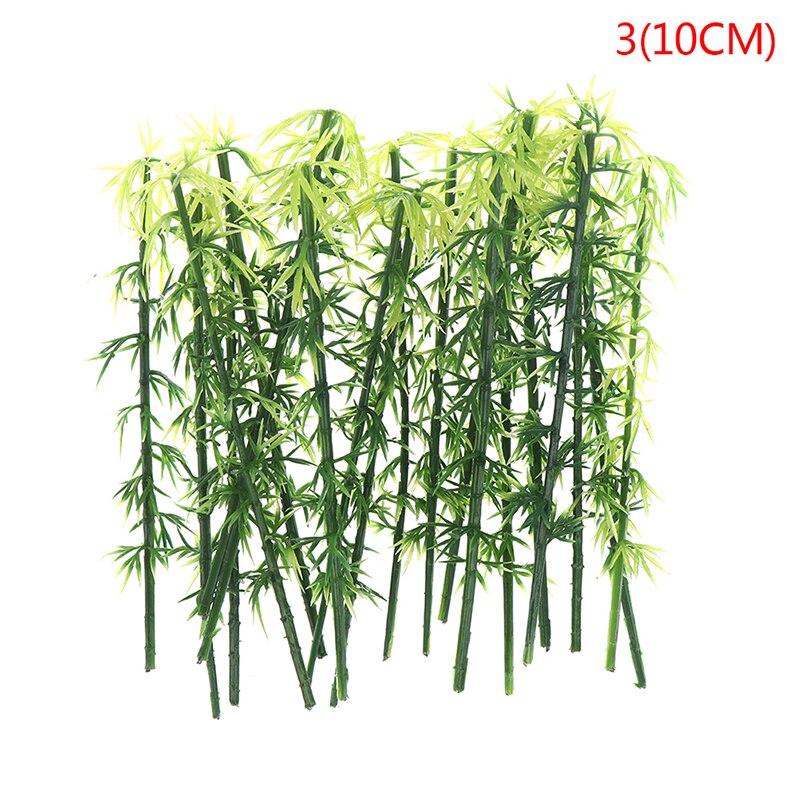 20 st plast miniatyr modell träd landskap bambu träd sand bord modell dekor tillbehör leksaker hobbies: A3