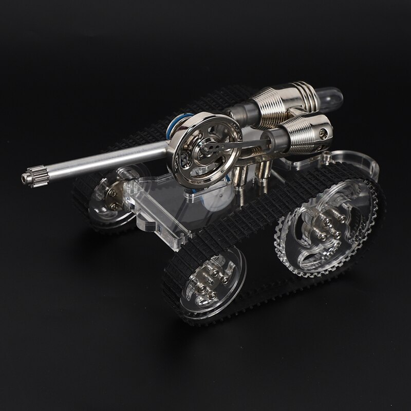 Stirling Motor- Mini Modell Externe Verbrennung Energie Panzer Auto Wissenschaft Kleine Produktion Experiment Spielzeug