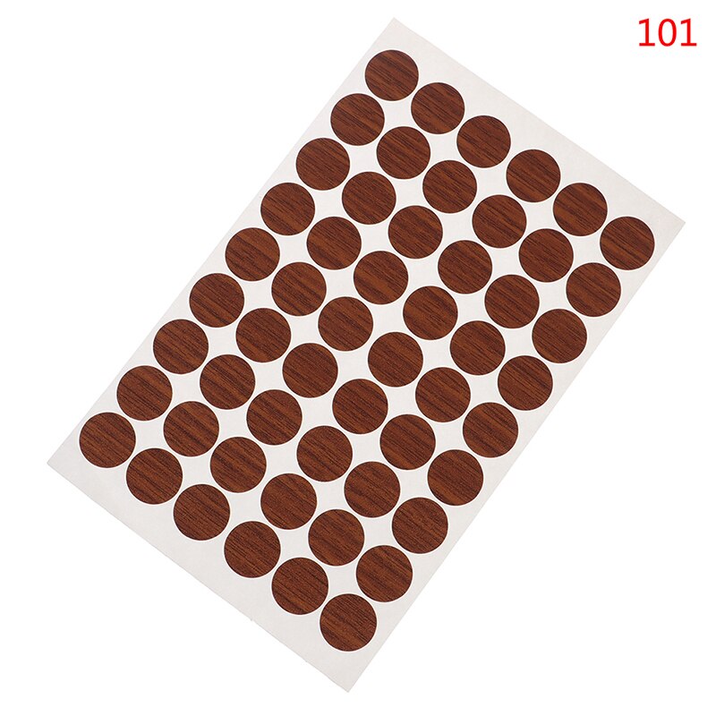1Sheet Self Schroef Cover Caps Stickers Zelfklevende Decoratieve Films Meubels Stickers Hout Ambacht Bureau Kast Ornament: 101
