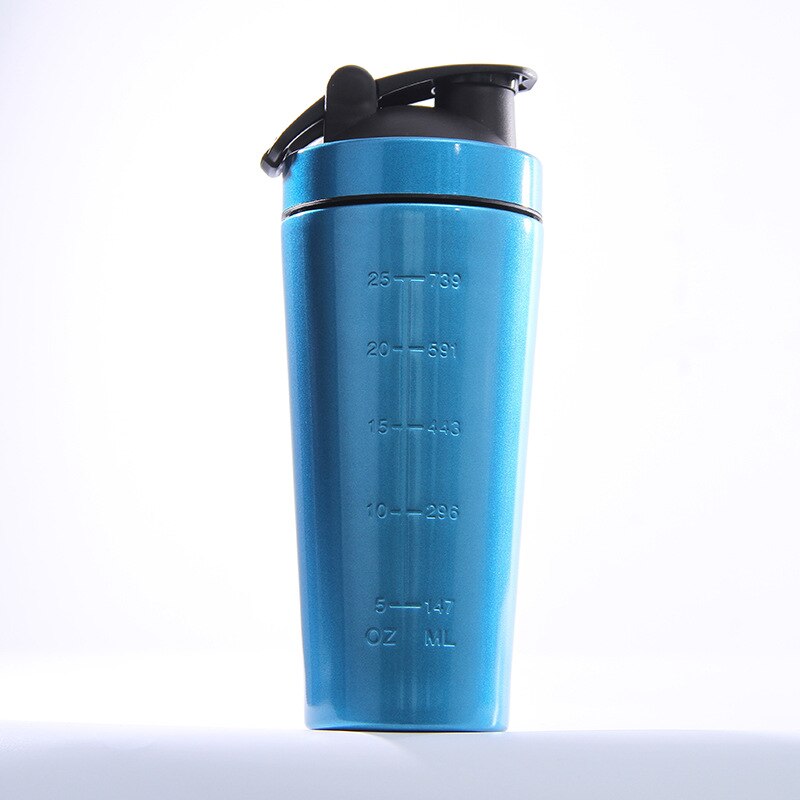 Rvs Eiwit Shaker Fles Gym Schudden Ketel Sport Milkshake Mixer Water Fles Wei-eiwit Voor Fitness Bpa-gratis: 08