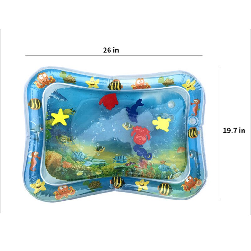 Neue Baby Wasser Spielen matt Spielzeug Aufblasbare Verdicken Wasserdichte PVC Kleinkind Bauch Zeit Playmat Kleinkind Aktivität Spielen Zentrum Wasser matt