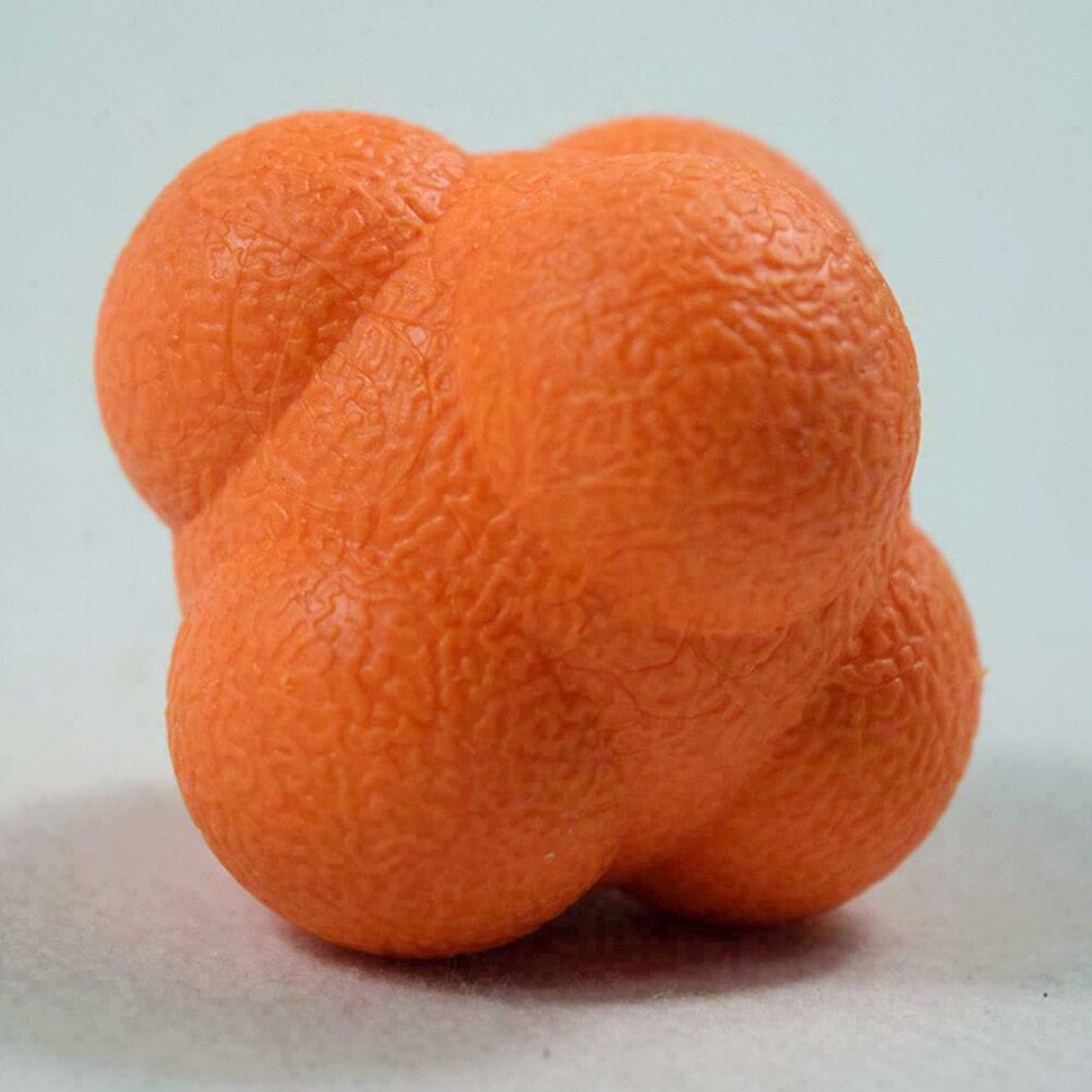 Bola de reacción de silicona Hexagonal, Bola de reacción de silicona Hexagonal para Fitness, velocidad deportiva, coordinación de agilidad, entrenamiento de habilidades, Bola de reacción imprevisible, 1 unidad
