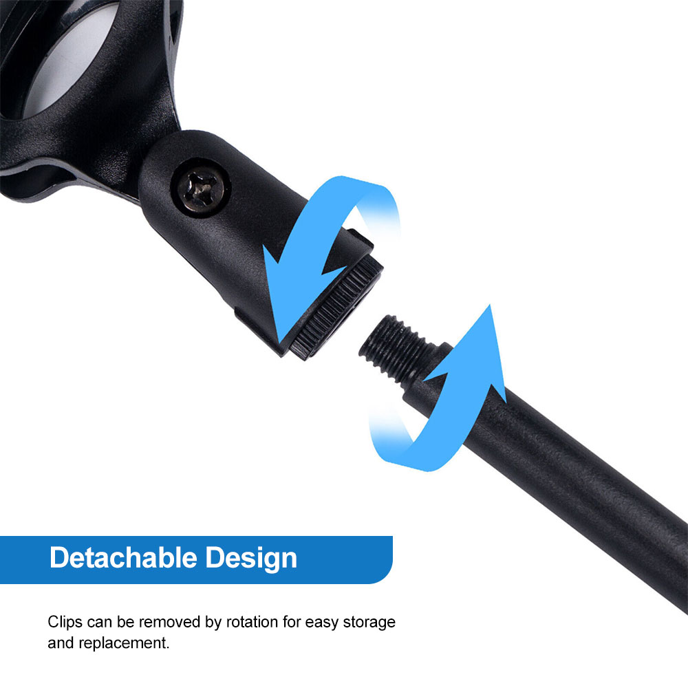 Microfoonstandaard Desktop Statief Mini Draagbare Tafelstandaard Verstelbare Mic Stand Mic Clip Houder Beugel Lichtgewicht Beugel
