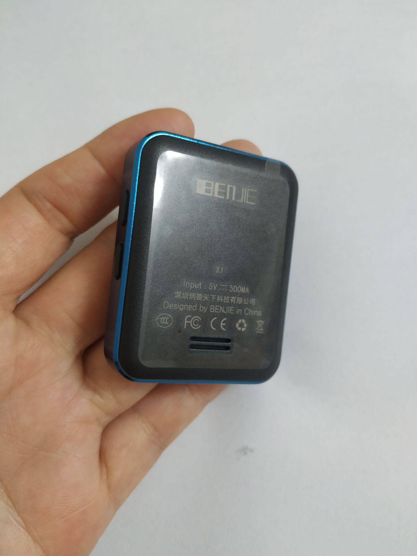 BENJIE X1 Bluetooth touchscreen MP4 Spieler BT 5,0 FM Radio Empfänger Gebaut-in Lautsprecher E-Buchen mit Kopfhörer Unterstützung TF Karte: Blau