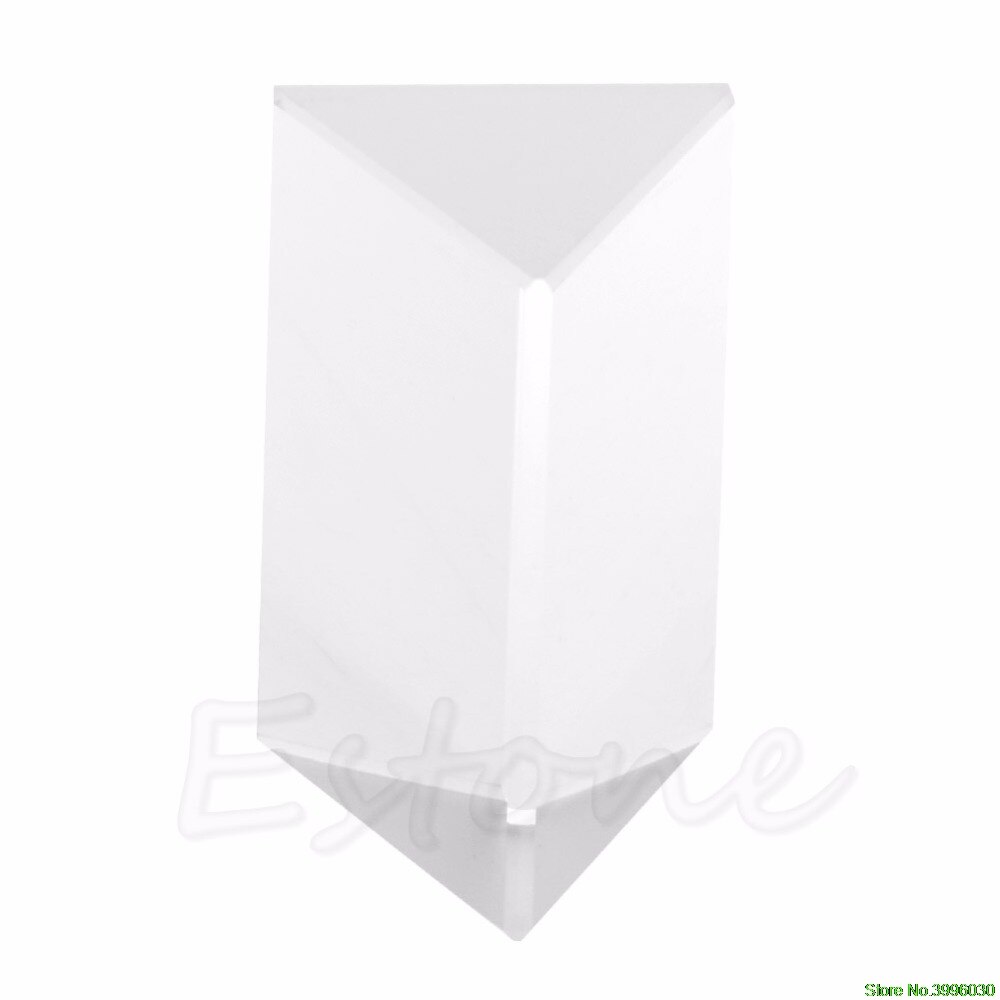 5cm Triangular Prism Teaching Optical Glass Triple Physics Light Spectrum
