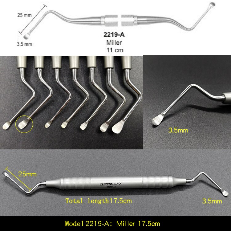 Curette dentaire de , curette dentaire, cuillère, nettoyage parodontal, fragments d&#39;os pour clinique dentaire: B