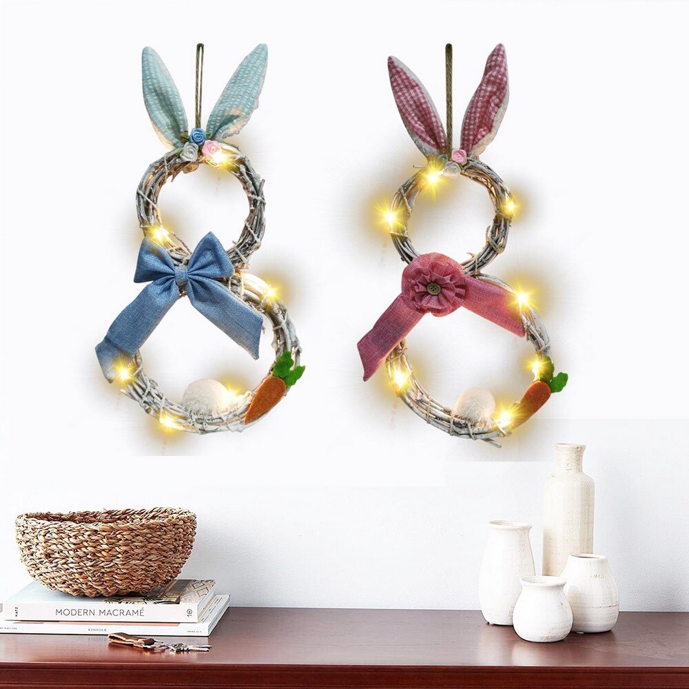 Milieuvriendelijke En Niet-toxisch Pasen Decoraties Gebruik Verlichting Te Versieren De Druif Ring Krans Pasen Home Decoratie Hanger