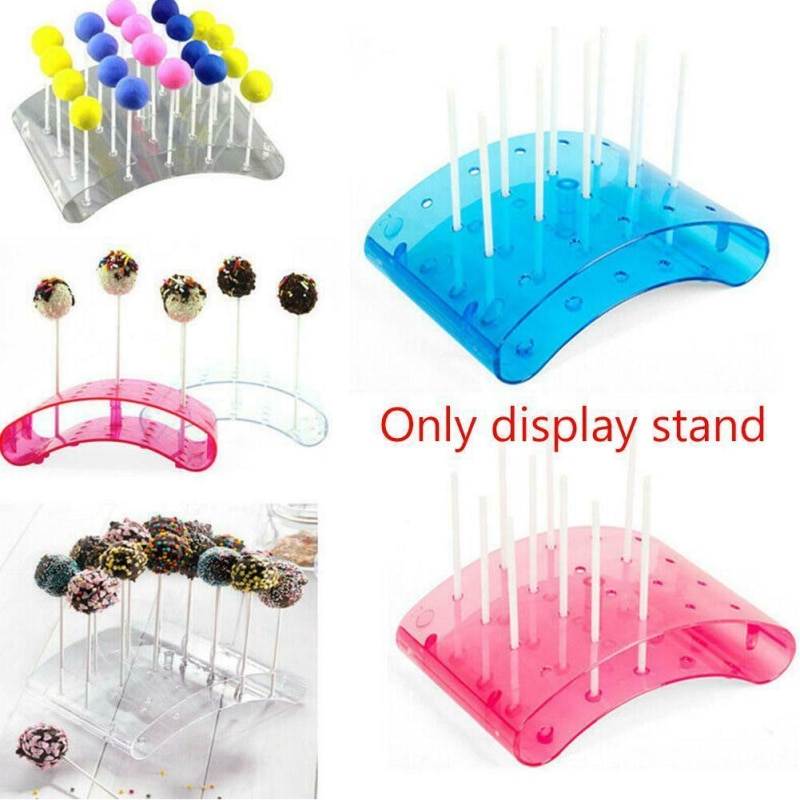 Bakdecoratie taartgereedschap cakepop lolly displaystandaards multi-scenario 20- gats u-vormige houder diy bakgerei displaystandaard