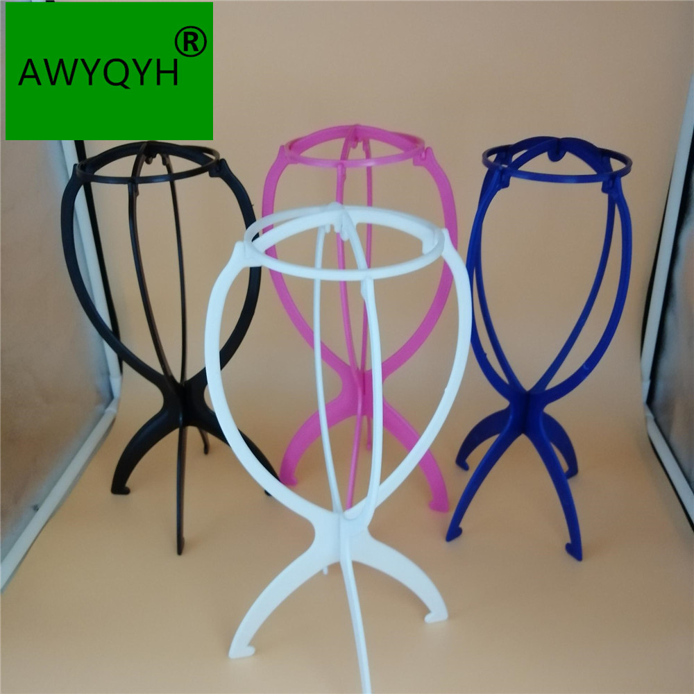 Einstellbare Kunststoff Perücke Steht Hut Display Perücke Kopf Halter Mannequin Kopf Stehen Tragbare Falten