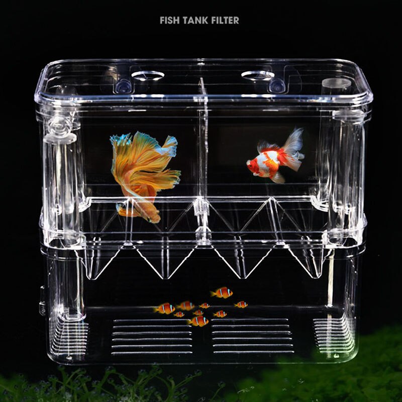 Fish Tank Fok Isolatie Box Uitkomen Incubator Isolatie Acryl Aquarium Tanks Duurzaam Aquarium Broederij Incubator Houder