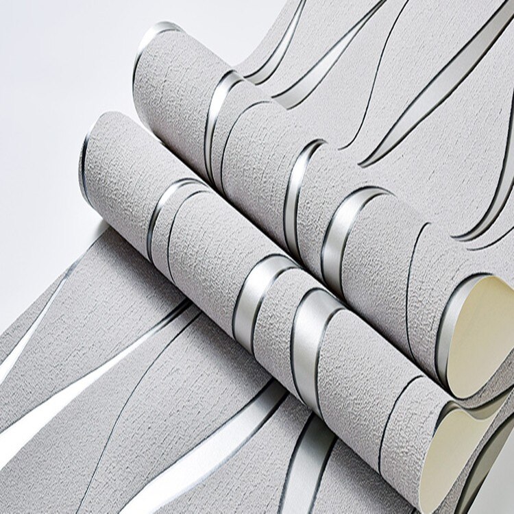 Modern Simple 3d wallpaper home decoration curve stripes living room TV background bedroom wall covering wallpaper decoration