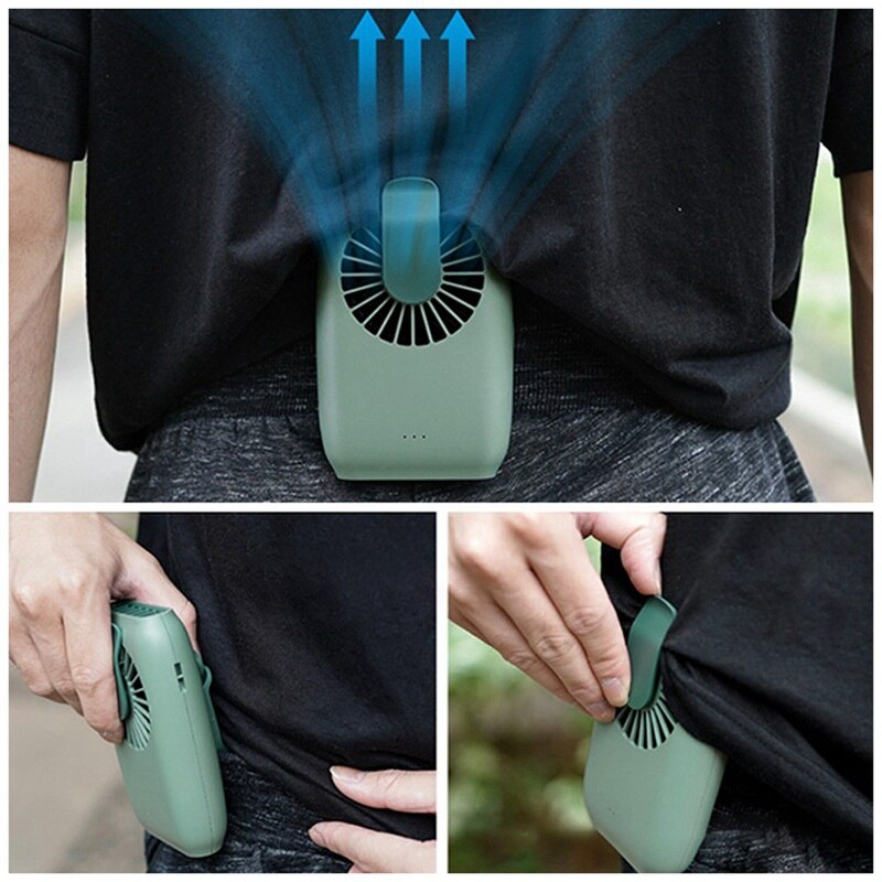 Usb-zakventilator, stille kleine, draagbare handventilator, luchtreiniging, draagbare mini-ventilator, oplaadbaar usb-ventilator