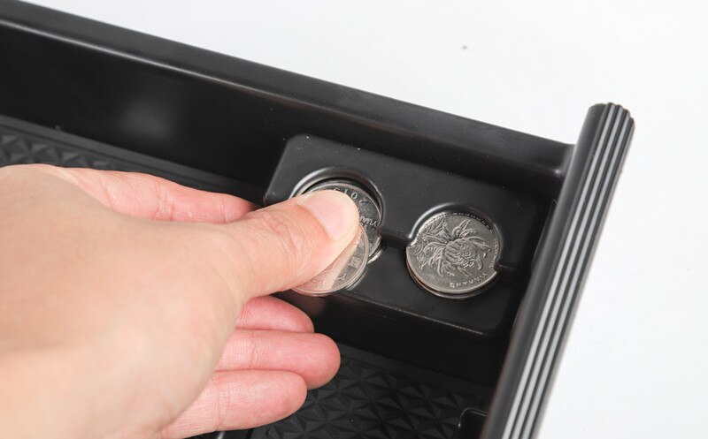 Sansour For Toyota 4Runner - car Center Console Organizer Tray Plastic Black brand and accessory part