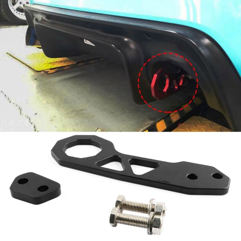 Universele trekhaak voor achteraanhangwagens, aluminiumlegering, trekhaken voor achterbumpers van auto's, trekhaak voor aanhangwagens, gereedschap voor het slepen van auto's