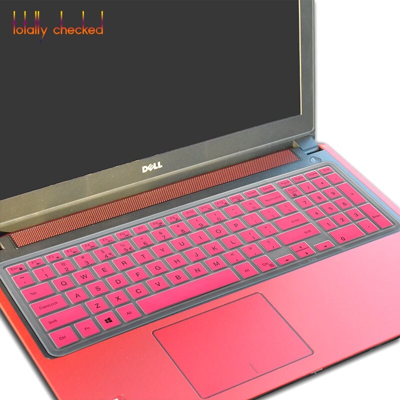 15.6 inch laptop keyboard cover skin for Dell Inspiron 15 5000 series 5545 5547 5548 5555 5558 5559 5566 5567 5577 i5545 i5547: pink