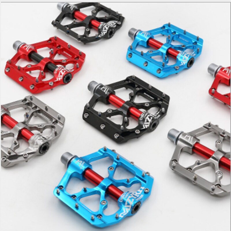 Pedales planos de aluminio ultralivianos para bicicletas de montaña, con 3 rodamientos y sellado Universal, Ciclismo de Carretera
