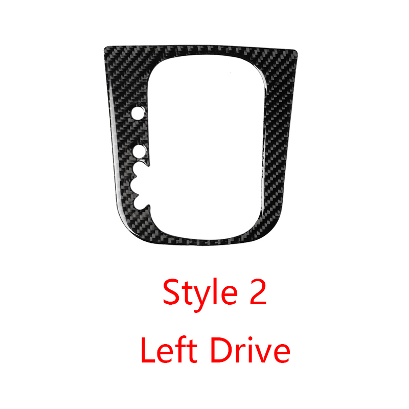 Autocollant de changement de vitesse de voiture en Fiber de carbone, 1 pièce, pour Volkswagen Vw Golf 5 Golf 6 SCIROCCO GTI intérieur automobile: 1pcs style 2 left
