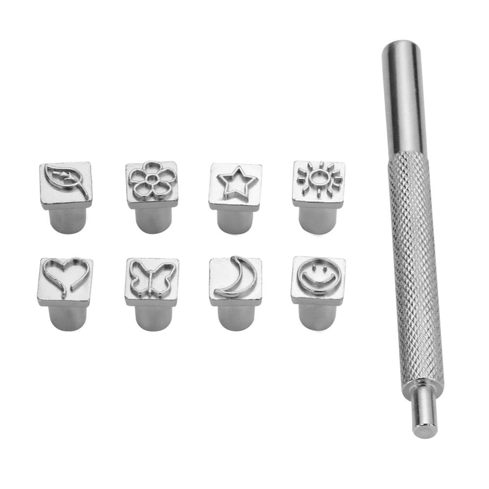 36pcs Steel Punch Tools Alphabet Letter Number Stamper Set Stamping Metal Leather Punching Tools DIY Leather Craft Tools: 9 in 1