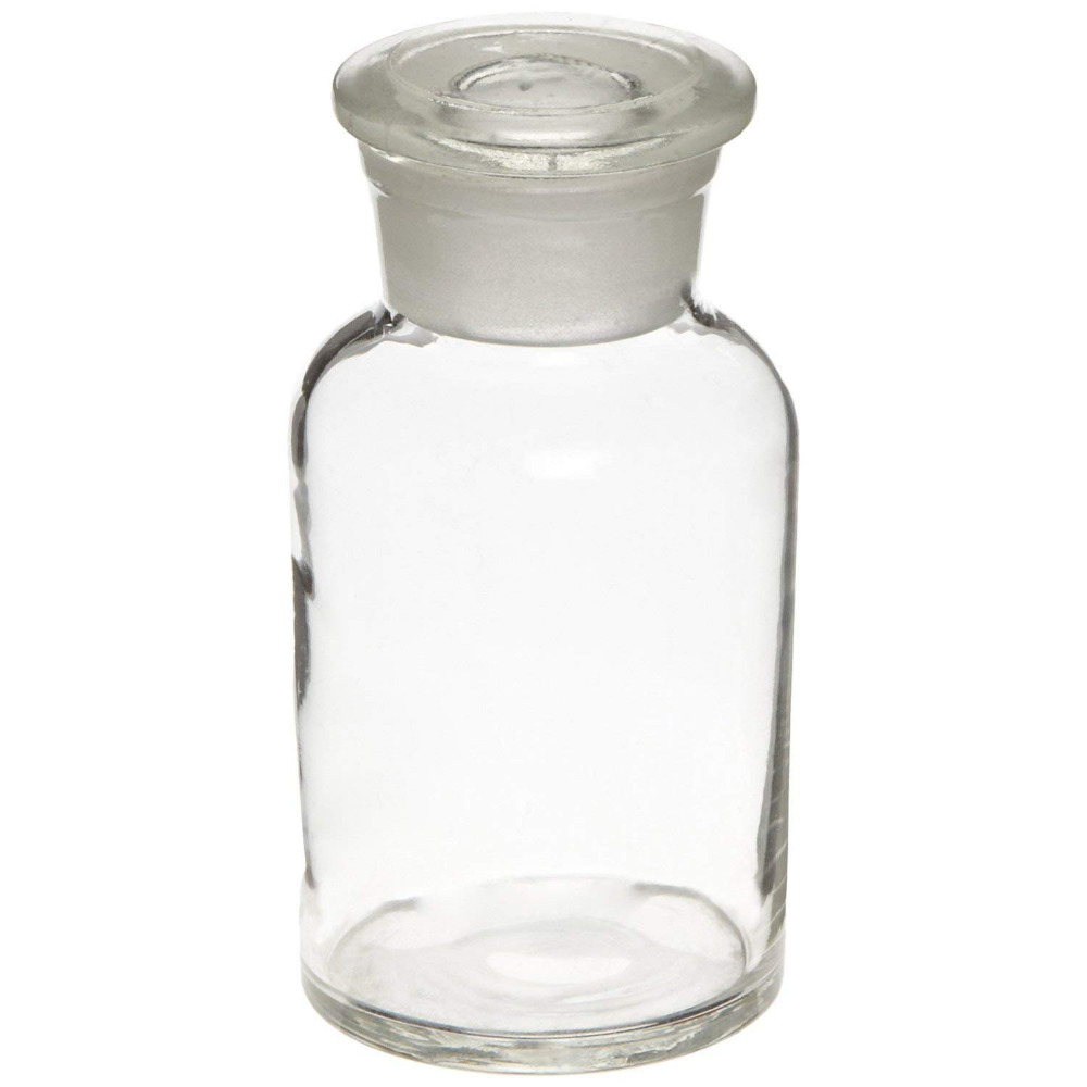 1000ml Laboratory Clear Glass Reagent Bottle,1L,Wide Mouth,Ground Stopper