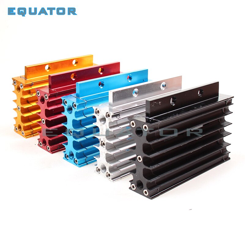 motorcyel parts CNC Aluminum Alloy Oil Cooler Radiator set for 110cc Dirt bike Pit monkey DAX pocket ATV