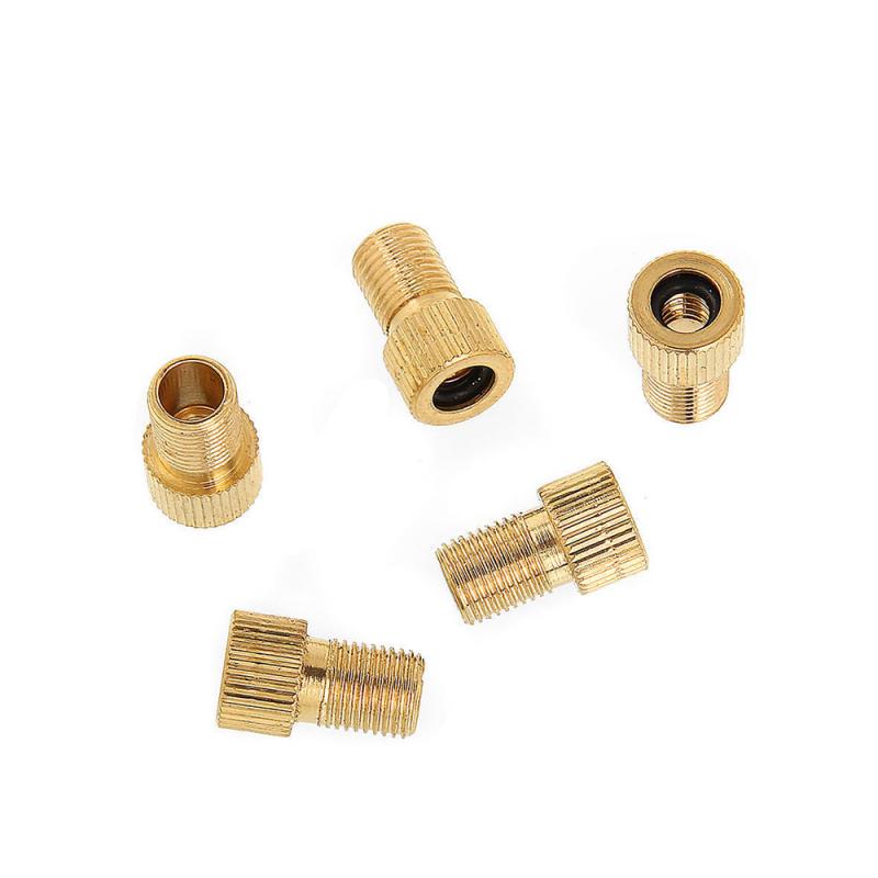 10PCS Valve Adapter Pump Convert Presta To Schrader Copper Valve Adaptor Wheels Gas Nozzle Tube Tool Bike Bicycle Accessories