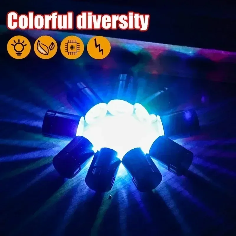 50/10 Uds Mini bombilla de luz LED pequeña luces coloridas lámparas alimentadas por batería para linterna artesanía iluminación pequeña decoración luminosa