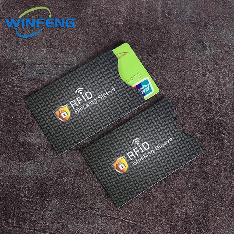 5Stck Aluminium Folie Anti RFID Karte Halfter NFC Blockierung Leser sperren Ich würde Bank Karte Halfter fallen Schutz Metall Kreditkarte fallen: verrotten