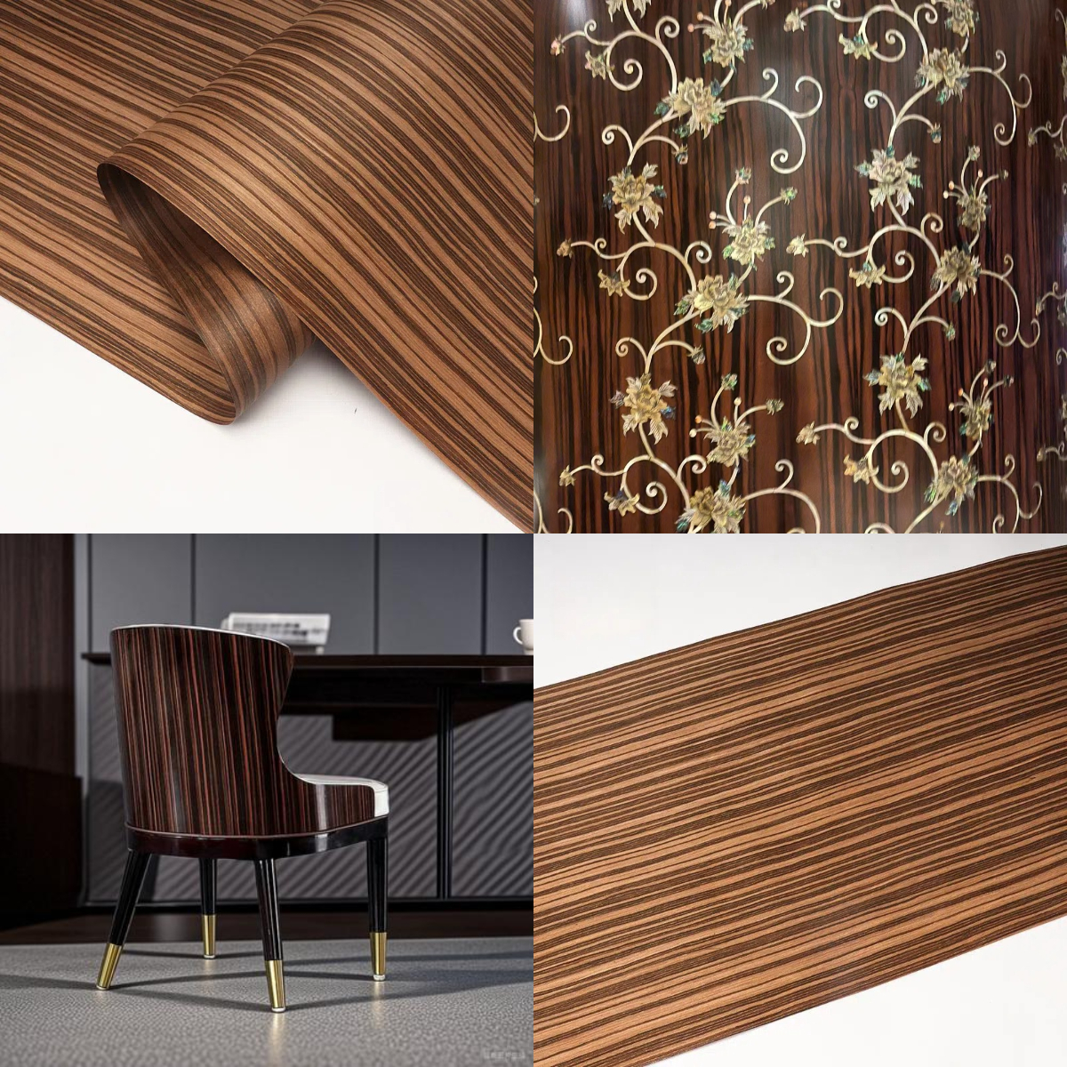 Hoja de chapa de madera amarilla de ébano, tecnología delgada de 0,25mm, bricolaje para altavoz, Panel de pared, muebles, silla, escritorio, piel Interior, Auto