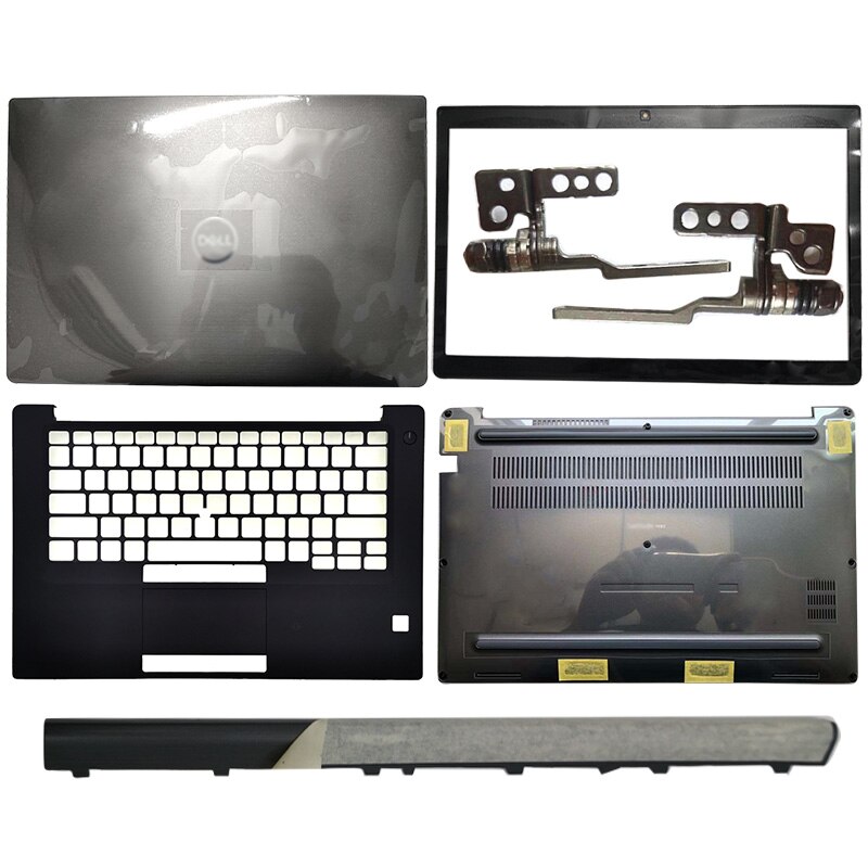 For Dell Latitude E7490 7490 Non-Touch Laptop Case LCD Back Cover/Front Bezel/Hinges/Hinge Cover/Palmrest/Bottom Case Black